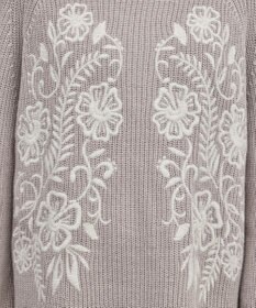 GRACE CONTINENTAL エンブロイダリーニットワンピース