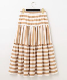 GRACE CONTINENTAL ボーダーコンビスカート