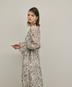 GRACE CONTINENTAL ドロストティアードフレアワンピース