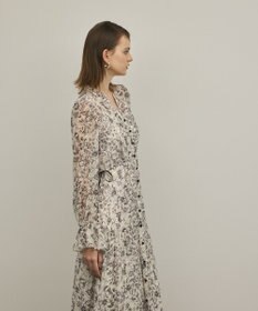 GRACE CONTINENTAL ドロストティアードフレアワンピース