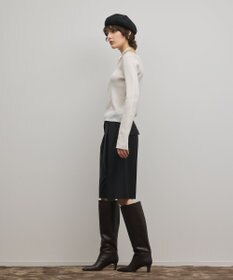 GRACE CONTINENTAL バイカラーリブニットトップ