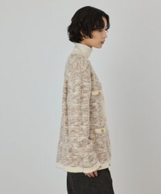 GRACE CONTINENTAL ツイーディーニットカーディガン
