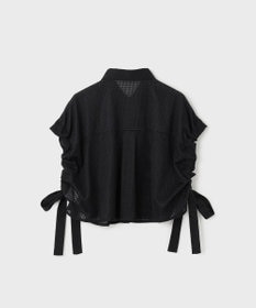 GRACE CONTINENTAL メッシュポンチョシャツ