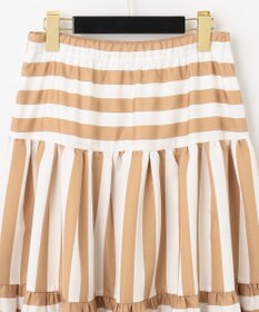 GRACE CONTINENTAL ボーダーコンビスカート