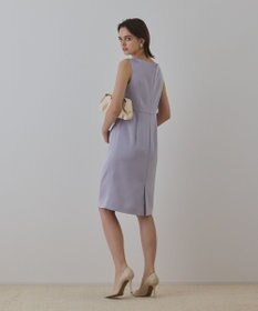 GRACE CONTINENTAL サテンクロスドレープワンピース