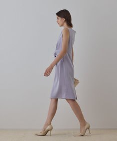 GRACE CONTINENTAL サテンクロスドレープワンピース