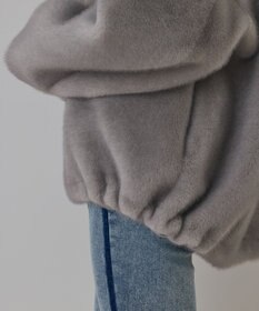 GRACE CONTINENTAL フェイクミンクフードジャケット