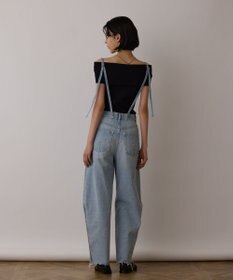 GRACE CONTINENTAL サス付zipデニムパンツ