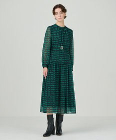 GRACE CONTINENTAL ハートキカプリントワンピース