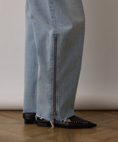 GRACE CONTINENTAL サス付zipデニムパンツ