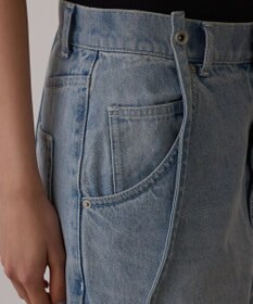 GRACE CONTINENTAL サス付zipデニムパンツ