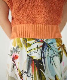 GRACE CONTINENTAL カノコショートニットトップ