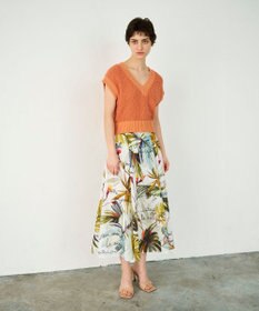 GRACE CONTINENTAL カノコショートニットトップ