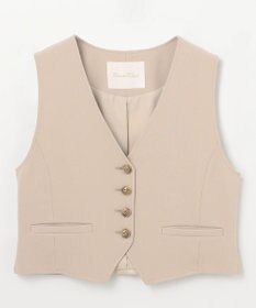 GRACE CONTINENTAL トリアセショートジレ