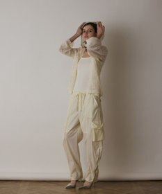 GRACE CONTINENTAL キカレースフード付トップ