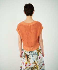 GRACE CONTINENTAL カノコショートニットトップ