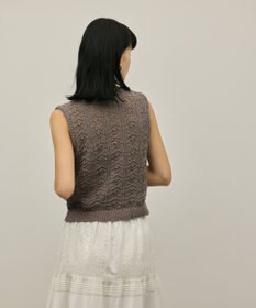 GRACE CONTINENTAL クロシェライクニットジレ