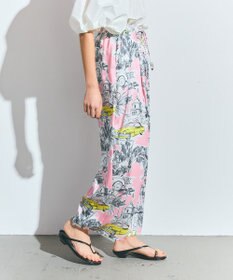 GRACE CONTINENTAL リゾートプリントイージーパンツ