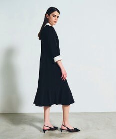 GRACE CONTINENTAL ダブルクロスドレス