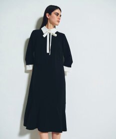 GRACE CONTINENTAL ダブルクロスドレス