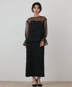 GRACE CONTINENTAL フラワー刺繍セットワンピース