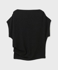 GRACE CONTINENTAL ラメドレープカットトップ