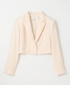 GRACE CONTINENTAL トリアセショート丈ジャケット キナリ