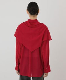 GRACE CONTINENTAL ストール付シャツ
