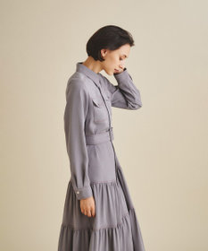 グレースコンチネンタルバイカラーステッチワンピース