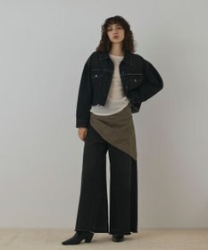 GRACE CONTINENTAL フリンジスタッズデニムジャケット