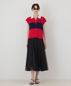 GRACE CONTINENTAL ラガーポロニットトップ