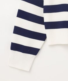 GRACE CONTINENTAL ニットボーダーカーディガン