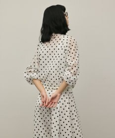 GRACE CONTINENTAL ドットフロッキーブルゾン