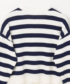 GRACE CONTINENTAL ニットボーダーカーディガン