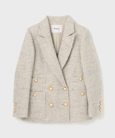 GRACE CONTINENTAL ラメループツイードジャケット