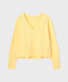 GRACE CONTINENTAL Vネックラムニットトップ