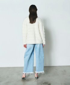 GRACE CONTINENTAL フェザーツイードニットカーディガン