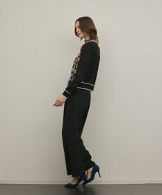 GRACE CONTINENTAL フラワープリントニットカーディガン