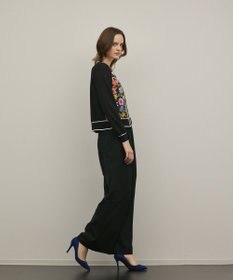 GRACE CONTINENTAL フラワープリントニットカーディガン