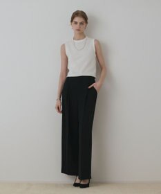 GRACE CONTINENTAL ハイウエストワイドパンツ ブラック