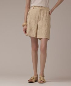 GRACE CONTINENTAL リーフジャガードショートパンツ