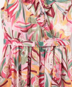 GRACE CONTINENTAL リーフプリントワンピース