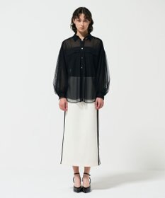 GRACE CONTINENTAL チュールレイヤードシャツ