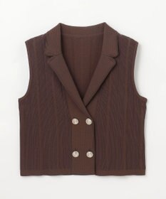 GRACE CONTINENTAL ダブルフロントニットジレ