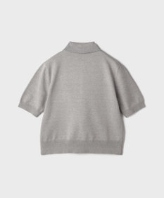 GRACE CONTINENTAL バイカラーポロニットトップ