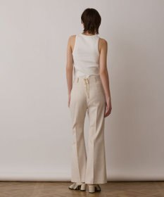 GRACE CONTINENTAL リネンサテンフレアパンツ