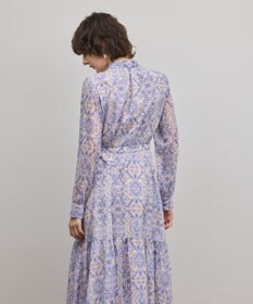 GRACE CONTINENTAL ダマスク柄風プリントワンピース