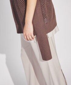 GRACE CONTINENTAL メッシュ2wayニットトップ