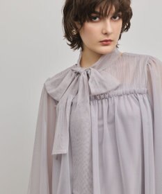GRACE CONTINENTAL チュールタイブラウス