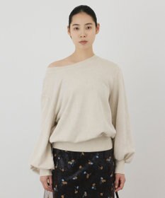 GRACE CONTINENTAL ウォッシュド裏毛トップ